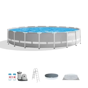 Intex 18ft x 48in Prism Frame™ Premium Pool Set (26732) - Your Ultimate Summer Staycation!