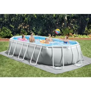 Intex 16.5ft x 9ft Prism Frame™ Oval Pool Set: The Best of Both Worlds!