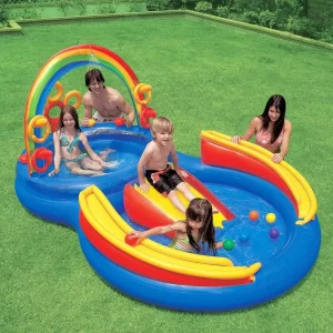 Intex Rainbow Ring Play Center: Your Backyard Water Park!