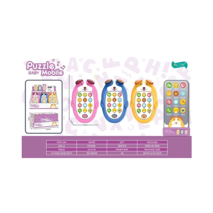 Puzzle baby mobile