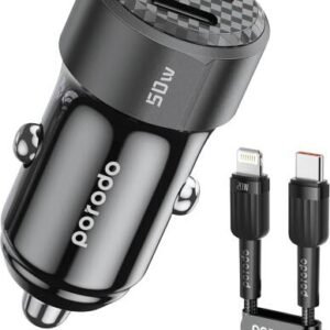 Porodo 50W Dual Port Car Charger