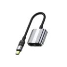 [GN2IN1SPADGY] Green Lion 2 In 1 Splitter Adapter Type-C to Dual Type-C - Gray