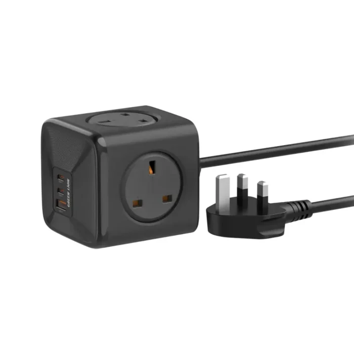 [GN7N133WPSBK] Green Lion 7 In 1 Compact 33W PPS Power Socket - Black