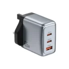 [GNGAN65WUKGY] Green Lion GaN Premium UK Plug Wall Charger 65W - Gray