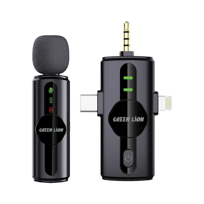 [GNGM79XMICBK] Green Lion 3 in 1 Noise Cancellation Microphone - Black