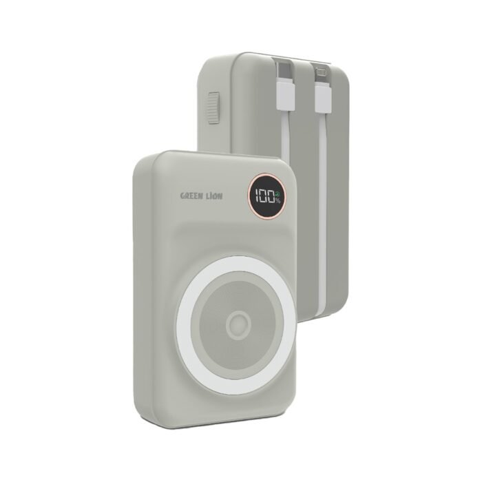 [GNM8GINPB20BG] Green Lion MagSafe Integrated Power Bank 20000mAh PD 20W (Beige)