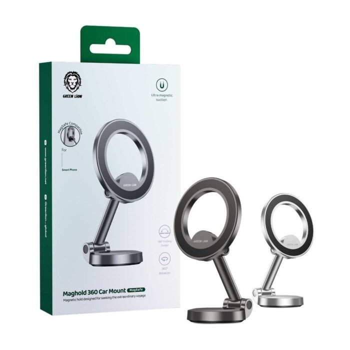 [GNMAGH360CMBK] Green Lion Maghold 360 Car Mount (_Black) (1)