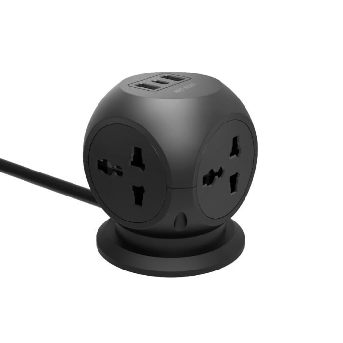 [GNMULSKT4BK] Green Lion MultiPort Desk Universal Socket - Black