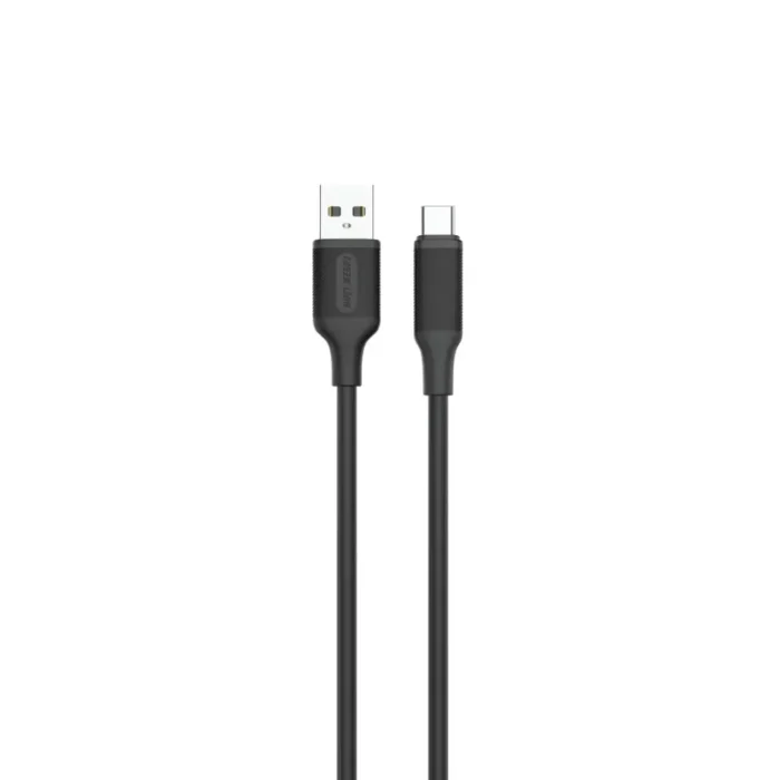 [GNPVCATC3MBK] Green Lion USB-A to USB-C PVC Cable 3M - Black