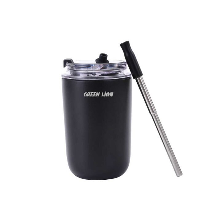 [GNVATMUG280BK] Green Lion Vacuum Travel Mug Lite - 280 ML (_Black)