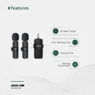 Green Lion 3 IN 1 Microphone Type-C - Lightning - Aux - Green (7)