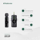 Green Lion 3 in 1 Noise Cancellation Microphone - Black (1)