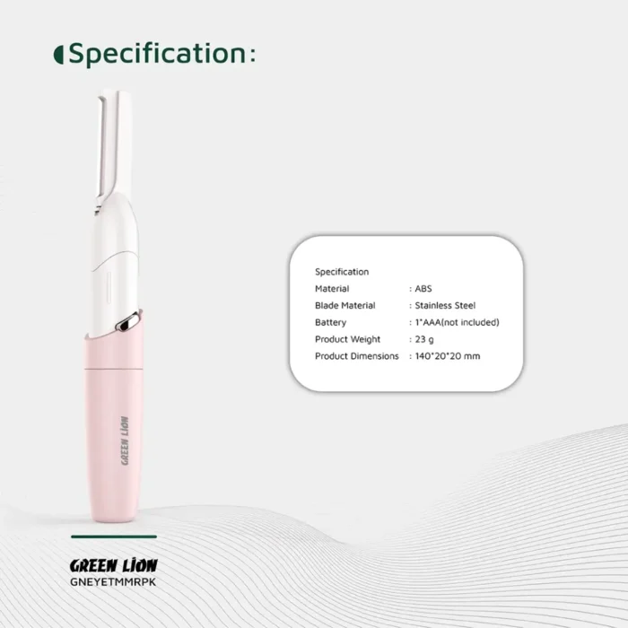 Green Lion Eyebrow Hair Trimmer - Pink (4)