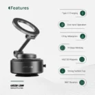 Green Lion GX-31 Auto Suction Phone Holder - Matte Black (4)