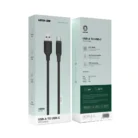 Green Lion USB-A to USB-C PVC Cable 2M - Black