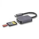 [PD-21CDR-GY] Porodo 2in1 USB-C Card Reader SD MicroSD - Grey (1)