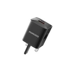 Porodo Dual port Wall Charger UK - Black