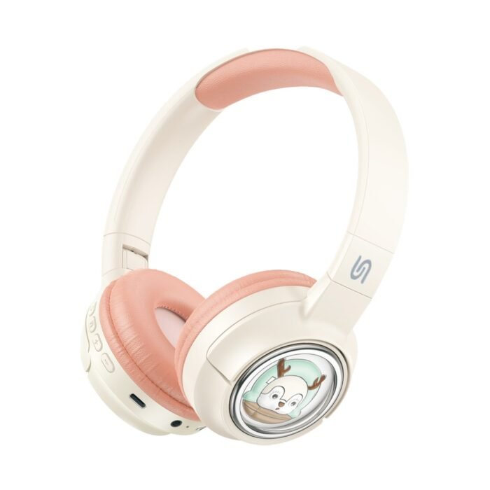 [PD-STWLEP027-PK] Porodo Soundtec Moose Wireless Kids Headphone (Pink)