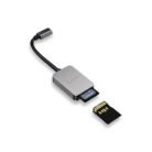 Porodo 2in1 USB-C Card Reader SD MicroSD - Grey (1)