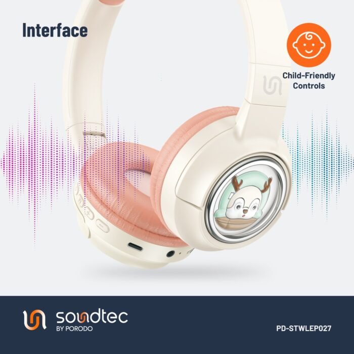 Porodo Soundtec Moose Wireless Kids Headphone (10)