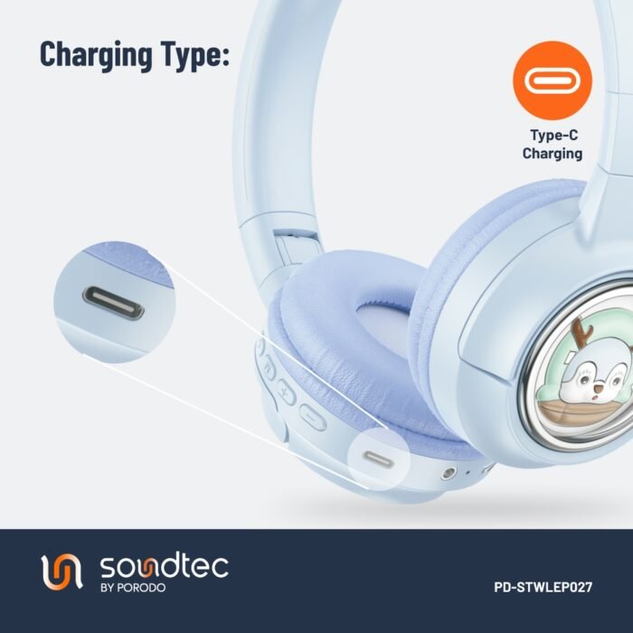 Porodo Soundtec Moose Wireless Kids Headphone (5)