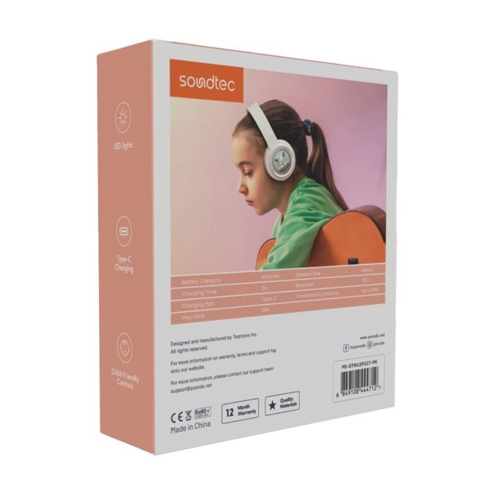 Porodo Soundtec Moose Wireless Kids Headphone (8)